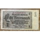 ALEMANIA 1937 BILLETE DE 1 RENTENMARK